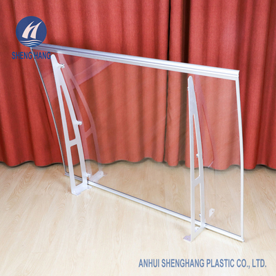 55'' X 35&quot; বাঁকা পলি কার্বনেট ক্যানোপি আলু বন্ধনী জানালার দরজা শামিয়ানা