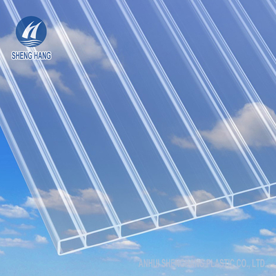 8mm Polycarbonate ফাঁপা শীট UV সুরক্ষা টুইন ওয়াল