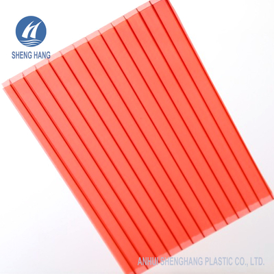 UL94 V0 6mm 10mm ব্রোঞ্জ টুইনওয়াল পলিকার্বোনেট শীট রঙিন