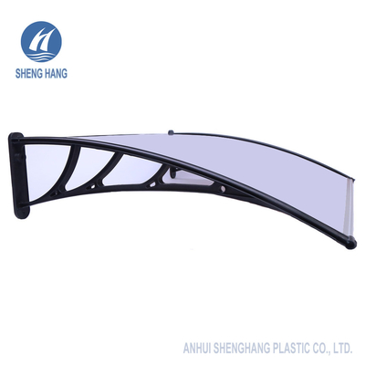 দরজা Polycarbonate প্লাস্টিক Awnings সূর্যালোক UV বৃষ্টি তুষার সুরক্ষা