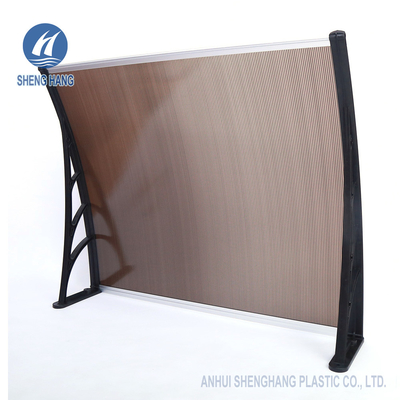 OEM বহিরঙ্গন পলিকার্বোনেট Awnings প্লাস্টিক বন্ধনী