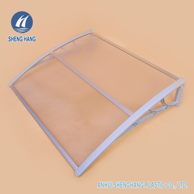 অর্থনৈতিক প্লাস্টিক দরজা Canopies Polycarbonate ছাদ বাগান বহিঃপ্রাঙ্গণ ছাঁদ