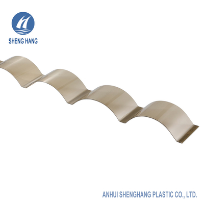 সাদা ঢেউতোলা পলিকার্বোনেট পিসি শীট অবিরাম UL94 V0 ASTM D696