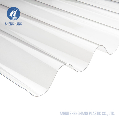 2.95×10ft Covestro ক্লিয়ার ঢেউতোলা পলিকার্বোনেট শীট 50 মাইক্রোন UV প্রতিরোধী