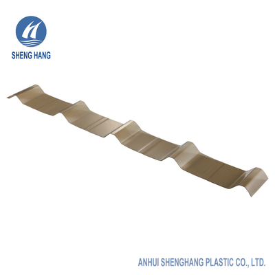 SGS ঢেউতোলা পলিকার্বোনেট শীট 3.95*13ft পরিষ্কার প্লাস্টিক ছাদ উপাদান