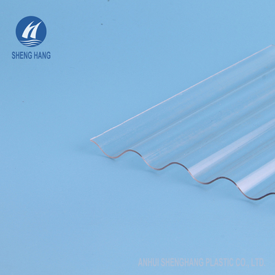 SGS স্বচ্ছ ঢেউতোলা পলিকার্বোনেট শীট 3*16ft