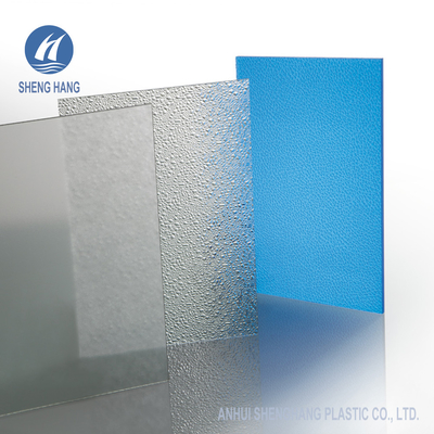 ASTM D638 পরিষ্কার এমবসড পলিকার্বোনেট শীট UV আবরণ PC UL94 V2