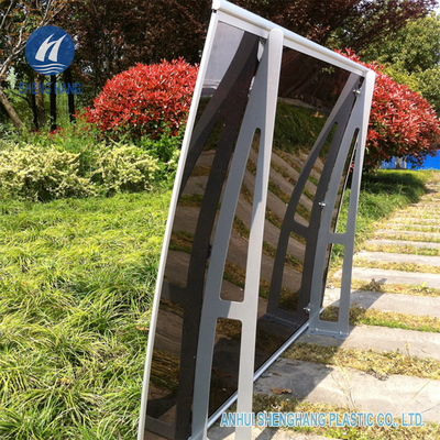 55'' X 35&quot; বাঁকা পলি কার্বনেট ক্যানোপি আলু বন্ধনী জানালার দরজা শামিয়ানা