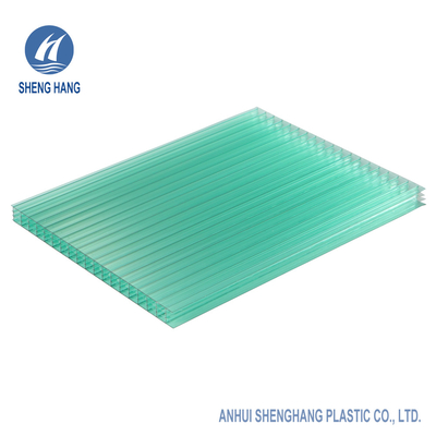 12mm ফাঁপা কোর Polycarbonate শীট বোর্ড সম্মুখভাগ UV প্রমাণ টেকসই