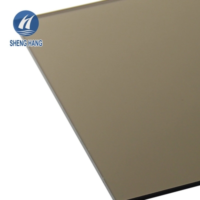 SGS ব্রাউন রঙের পলিকার্বোনেট সলিড শীট 2000*3000mm ASTM C177